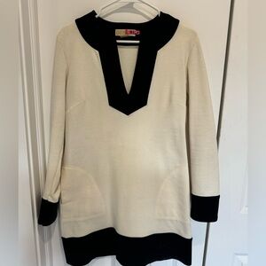 Michael Kors crème and black shift dress!
